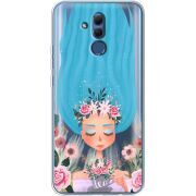 Прозрачный чехол BoxFace Huawei Mate 20 Lite Blue Hair