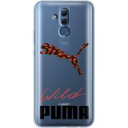 Прозрачный чехол BoxFace Huawei Mate 20 Lite Wild Cat