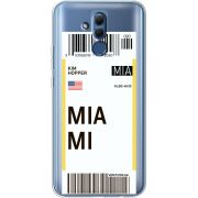 Прозрачный чехол BoxFace Huawei Mate 20 Lite Ticket Miami