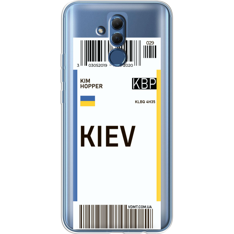 Прозрачный чехол BoxFace Huawei Mate 20 Lite Ticket Kiev