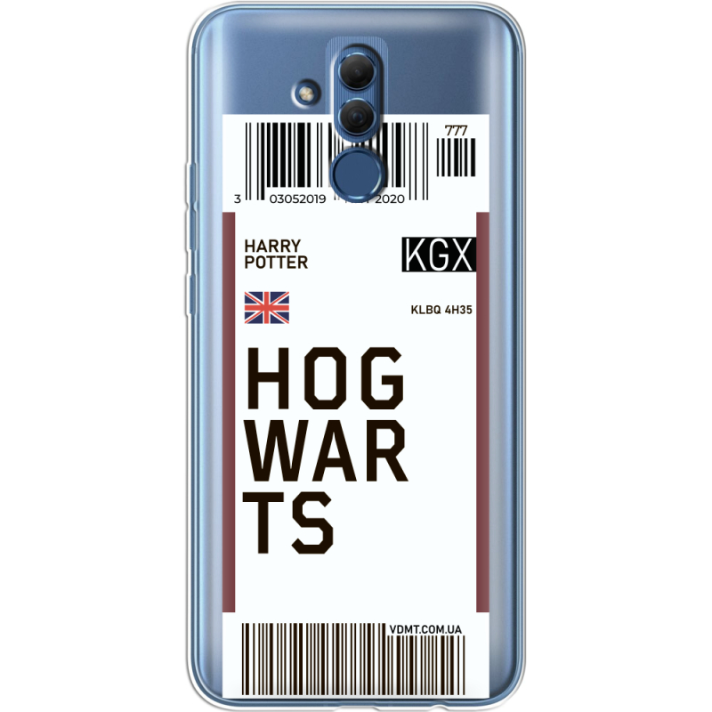 Прозрачный чехол BoxFace Huawei Mate 20 Lite Ticket Hogwarts
