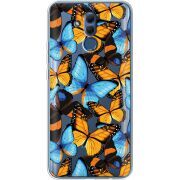 Прозрачный чехол BoxFace Huawei Mate 20 Lite Butterfly Morpho