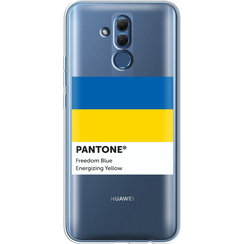 Прозрачный чехол BoxFace Huawei Mate 20 Lite Pantone вільний синій