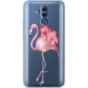 Прозрачный чехол BoxFace Huawei Mate 20 Lite Floral Flamingo