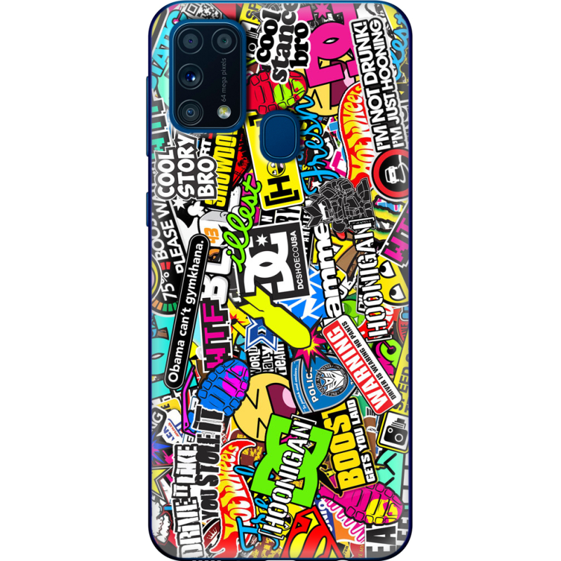 Чехол BoxFace Samsung M315 Galaxy M31 Multicolored Inscriptions