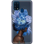 Чехол BoxFace Samsung M315 Galaxy M31 Exquisite Blue Flowers