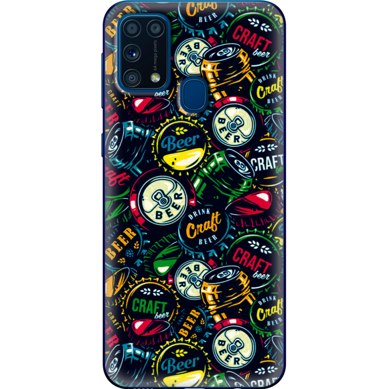 Чехол BoxFace Samsung M315 Galaxy M31 Bottle Caps