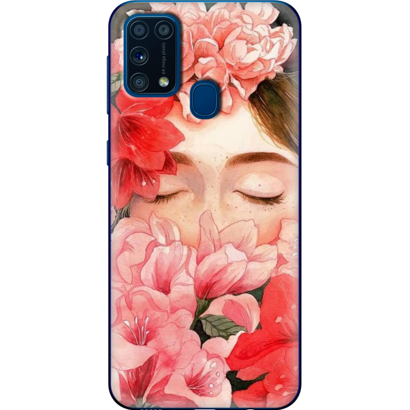 Чехол BoxFace Samsung M315 Galaxy M31 Girl in Flowers