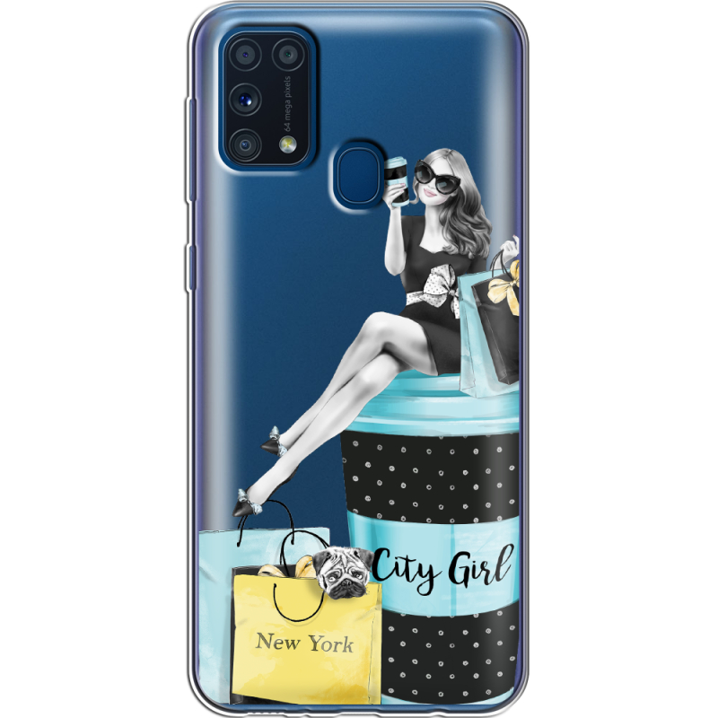 Прозрачный чехол BoxFace Samsung M315 Galaxy M31 City Girl