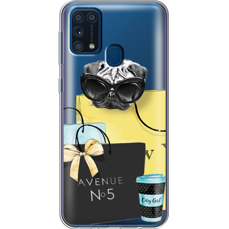 Прозрачный чехол BoxFace Samsung M315 Galaxy M31 Fashion Pug