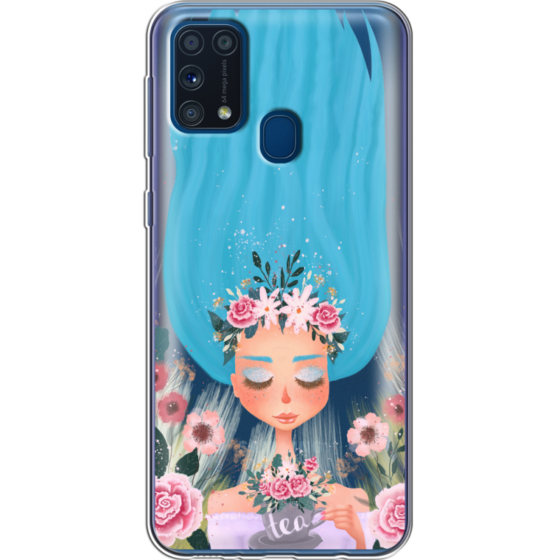 Прозрачный чехол BoxFace Samsung M315 Galaxy M31 Blue Hair