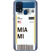 Прозрачный чехол BoxFace Samsung M315 Galaxy M31 Ticket Miami