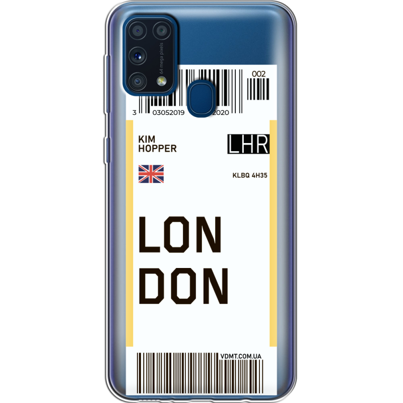 Прозрачный чехол BoxFace Samsung M315 Galaxy M31 Ticket London