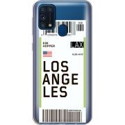 Прозрачный чехол BoxFace Samsung M315 Galaxy M31 Ticket Los Angeles