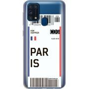 Прозрачный чехол BoxFace Samsung M315 Galaxy M31 Ticket Paris