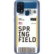 Прозрачный чехол BoxFace Samsung M315 Galaxy M31 Ticket Springfield