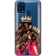 Прозрачный чехол BoxFace Samsung M315 Galaxy M31 Queen and Princess