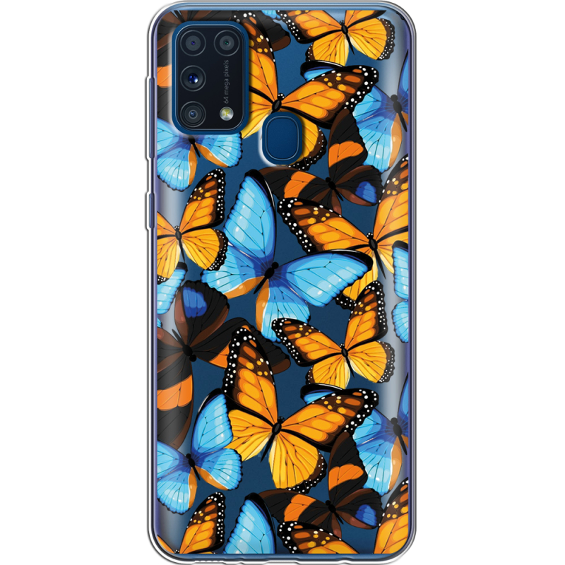 Прозрачный чехол BoxFace Samsung M315 Galaxy M31 Butterfly Morpho