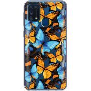 Прозрачный чехол BoxFace Samsung M315 Galaxy M31 Butterfly Morpho