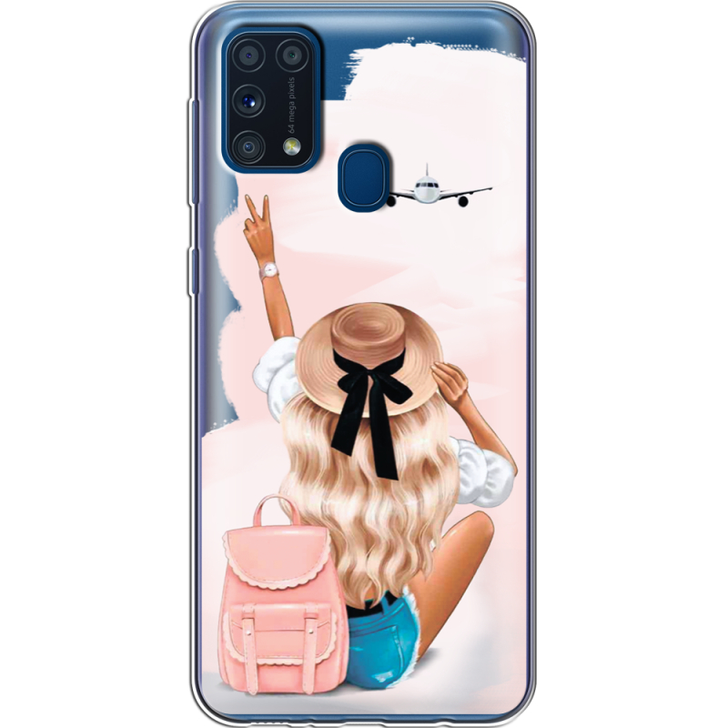 Прозрачный чехол BoxFace Samsung M315 Galaxy M31 Travel Girl