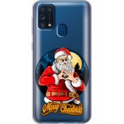 Прозрачный чехол BoxFace Samsung M315 Galaxy M31 Cool Santa