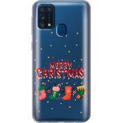 Прозрачный чехол BoxFace Samsung M315 Galaxy M31 Merry Christmas