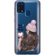 Прозрачный чехол BoxFace Samsung M315 Galaxy M31 love is in the air