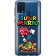 Прозрачный чехол BoxFace Samsung M315 Galaxy M31 Super Mario