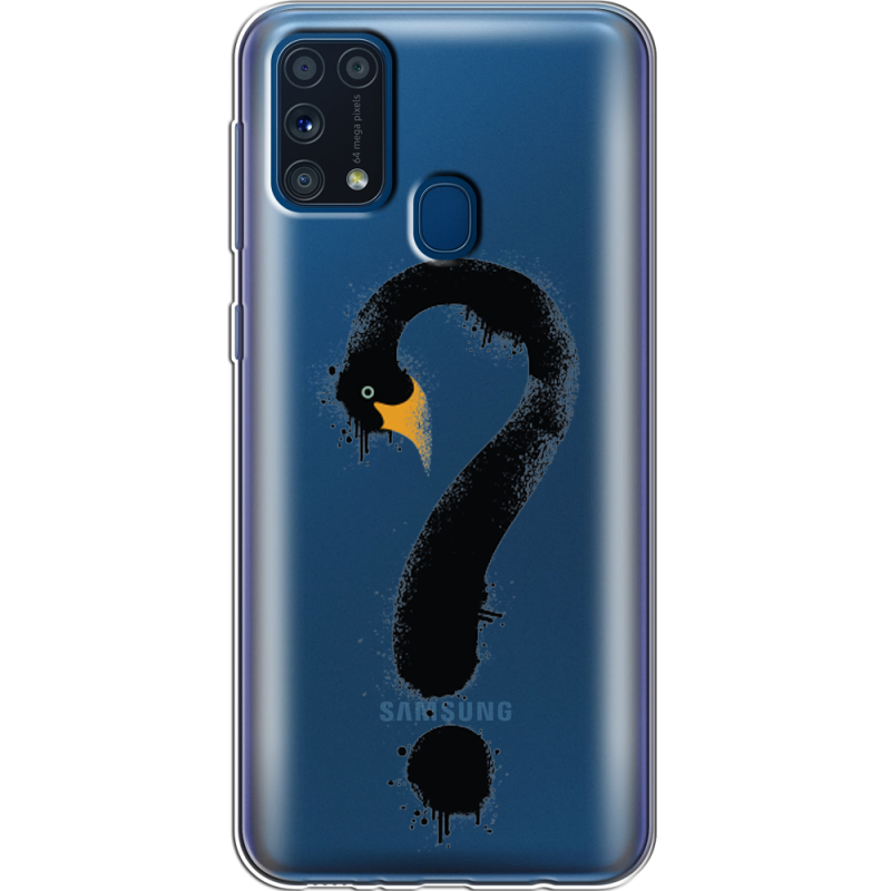 Прозрачный чехол BoxFace Samsung M315 Galaxy M31 Swan question
