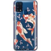 Прозрачный чехол BoxFace Samsung M315 Galaxy M31 Japanese Koi Fish