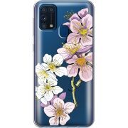 Прозрачный чехол BoxFace Samsung M315 Galaxy M31 Cherry Blossom