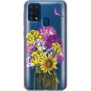 Прозрачный чехол BoxFace Samsung M315 Galaxy M31 My Bouquet