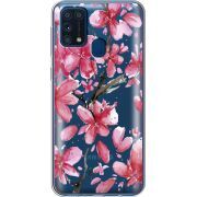 Прозрачный чехол BoxFace Samsung M315 Galaxy M31 Pink Magnolia