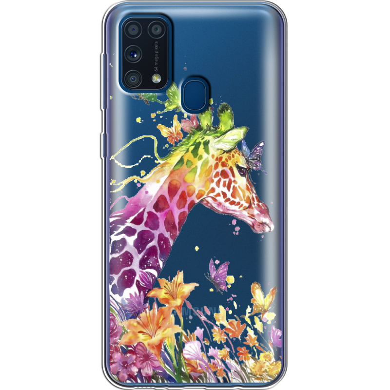 Прозрачный чехол BoxFace Samsung M315 Galaxy M31 Colorful Giraffe