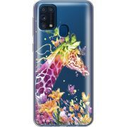 Прозрачный чехол BoxFace Samsung M315 Galaxy M31 Colorful Giraffe