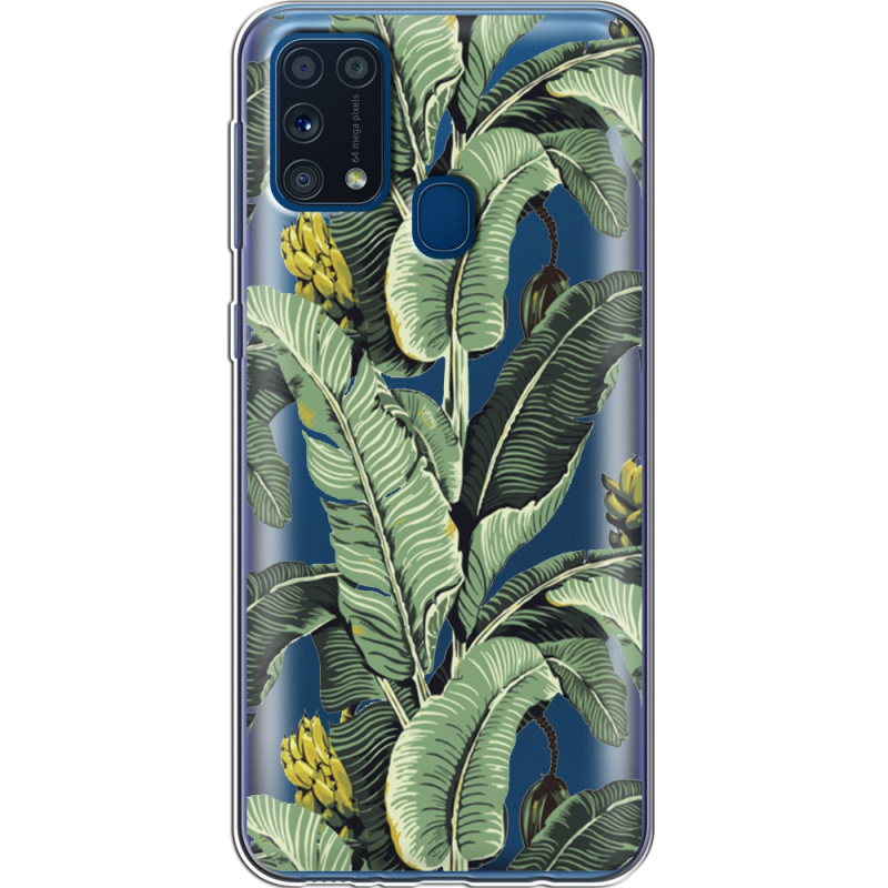 Прозрачный чехол BoxFace Samsung M315 Galaxy M31 Banana Leaves