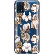 Прозрачный чехол BoxFace Samsung M315 Galaxy M31 Cotton and Rabbits