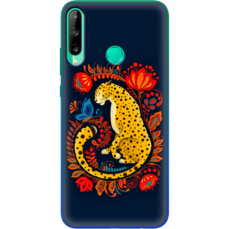 Чехол BoxFace Huawei P40 Lite E Petrykivka Leopard