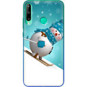 Чехол BoxFace Huawei P40 Lite E Skier Snowman