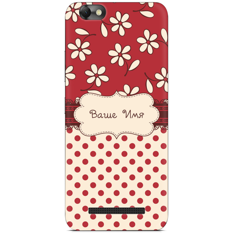 Чехол Uprint Lenovo A2020 Vibe C Именной Polka Dots