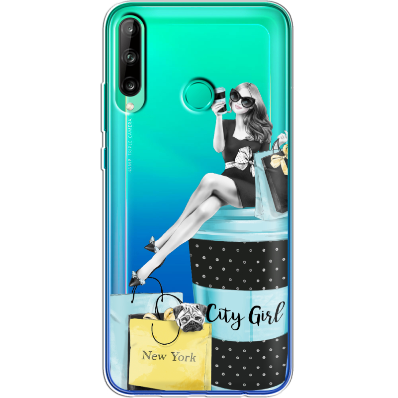 Прозрачный чехол BoxFace Huawei P40 Lite E City Girl