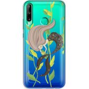 Прозрачный чехол BoxFace Huawei P40 Lite E Cute Mermaid