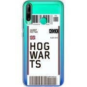 Прозрачный чехол BoxFace Huawei P40 Lite E Ticket Hogwarts