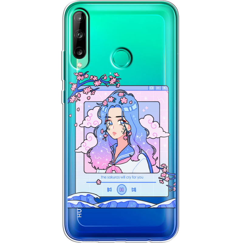 Прозрачный чехол BoxFace Huawei P40 Lite E The Sakuras Will Cry For You