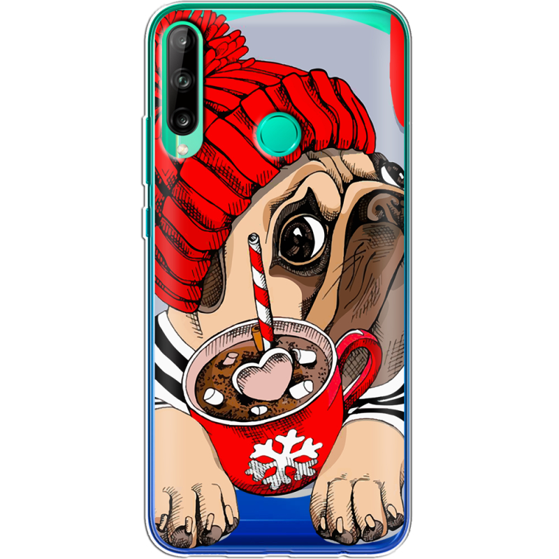 Прозрачный чехол BoxFace Huawei P40 Lite E Winter Puggy