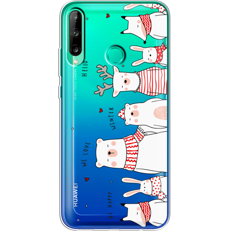 Прозрачный чехол BoxFace Huawei P40 Lite E The Friendly Beasts