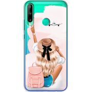 Прозрачный чехол BoxFace Huawei P40 Lite E Travel Girl