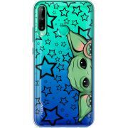 Прозрачный чехол BoxFace Huawei P40 Lite E Baby Yoda