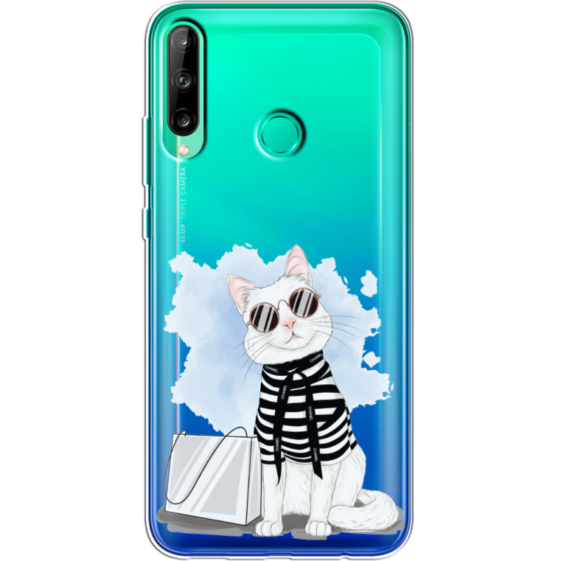 Прозрачный чехол BoxFace Huawei P40 Lite E Cat Style