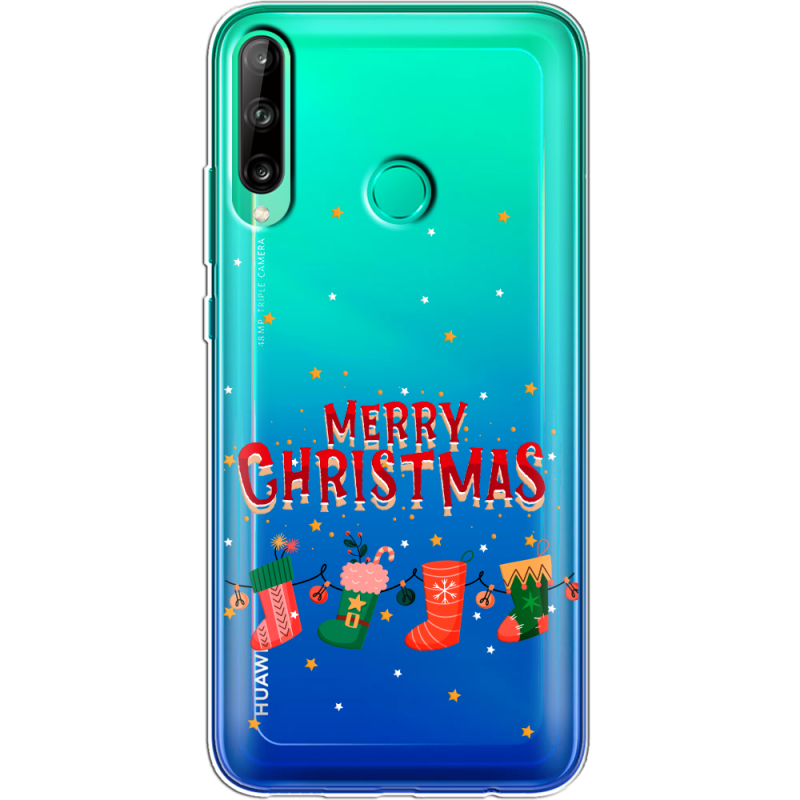 Прозрачный чехол BoxFace Huawei P40 Lite E Merry Christmas